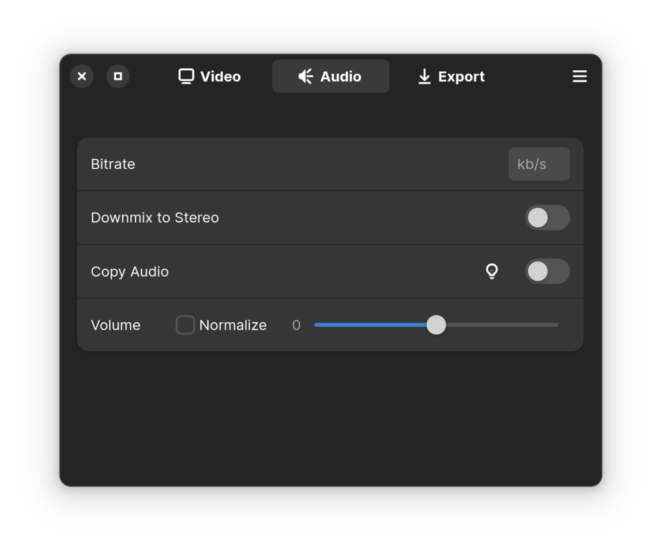 Aviator audio settings